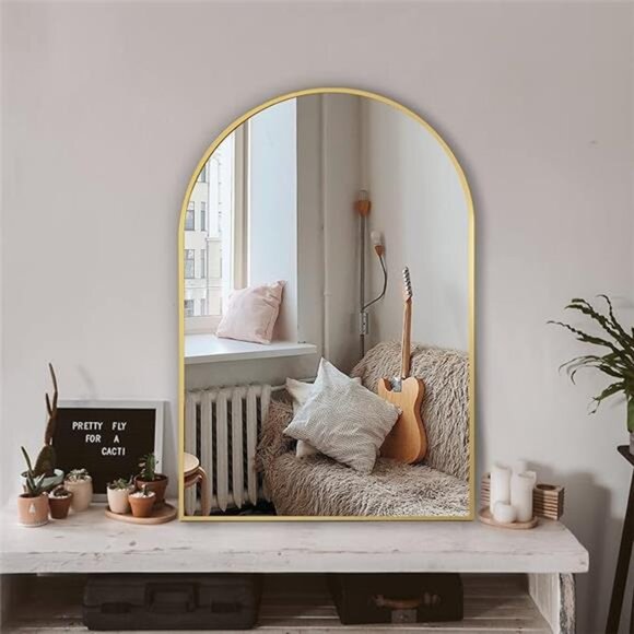 Arched Wall Mirror for Bathroom,Mirrors for Wall,24''x36'',Vanity Mirror - Picture 7 of 7